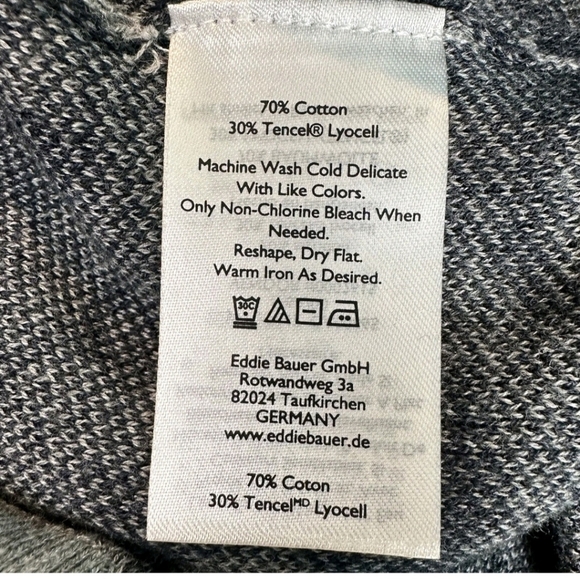 Sz Large Eddie Bauer Cotton Lyocell Blend Crewneck Leopard Print Sweater - Picture 5 of 6